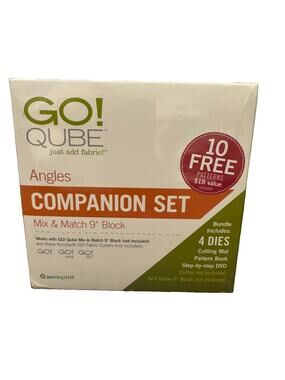 Accuquilt GO! Qube Angles Companion Set Mix and Match 9" Block # 55790